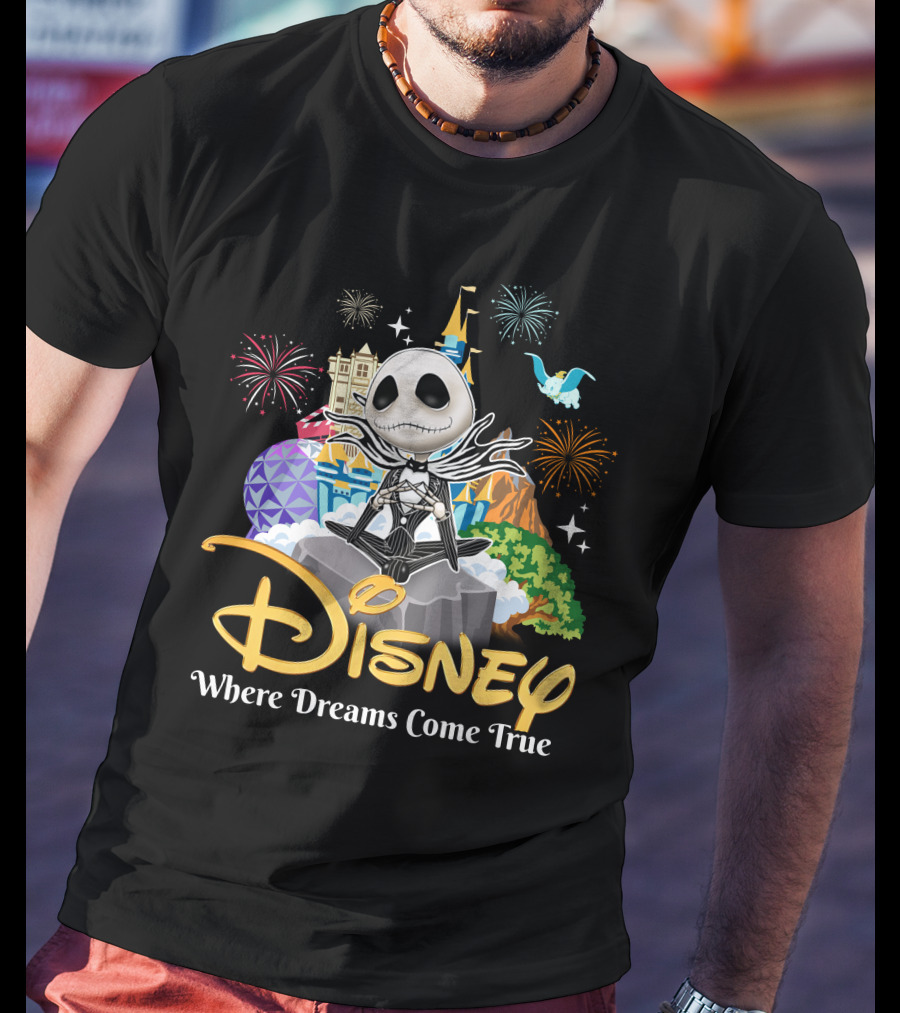 Disney Jack Skellington Where Dreams Come True T-Shirt