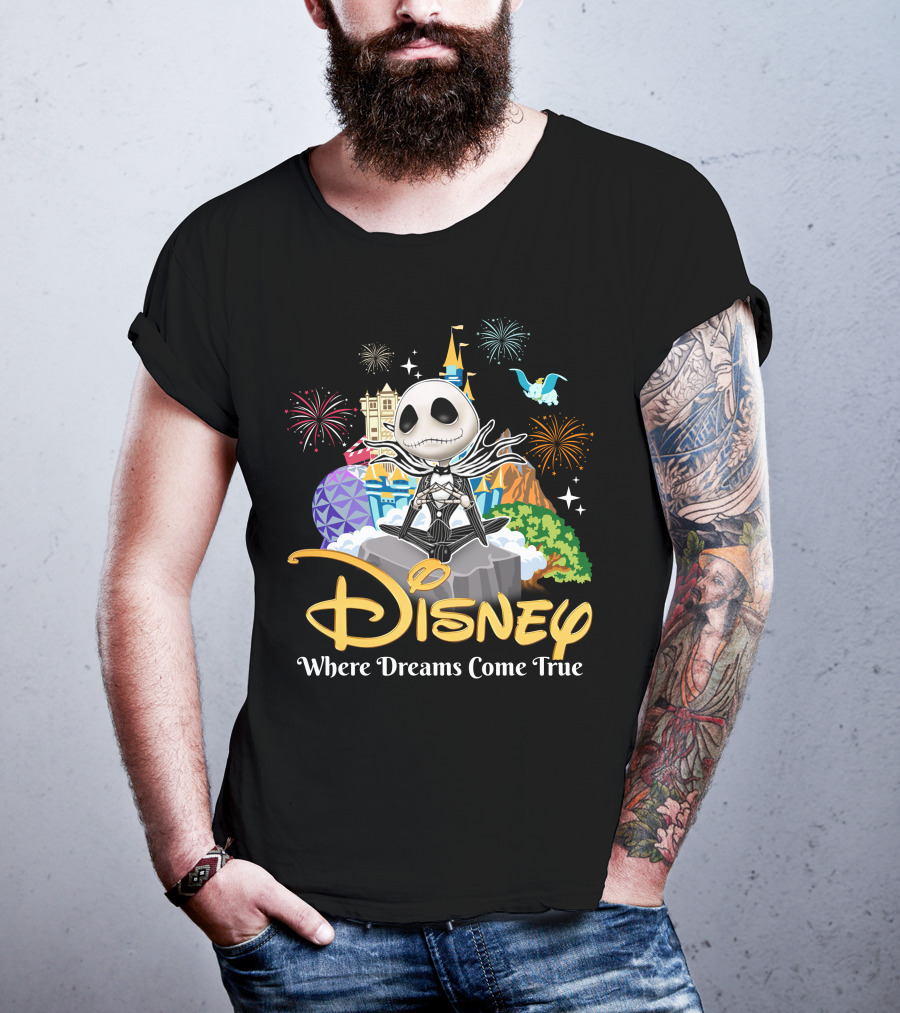 Disney Jack Skellington Where Dreams Come True T-Shirt