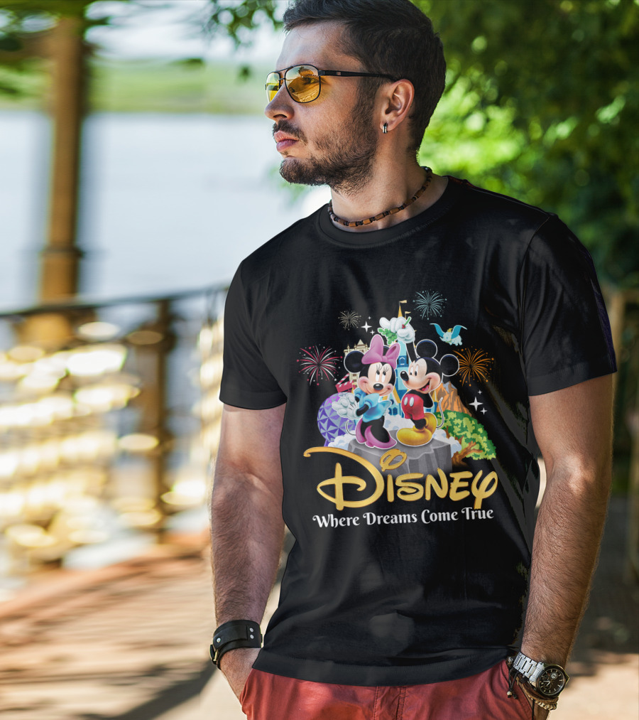 Disney Mickey And Minnie Where Dreams Come True T-Shirt