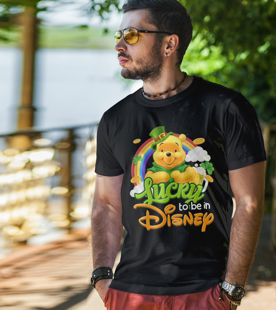 Lucky To Be In Disney Pooh T-Shirt