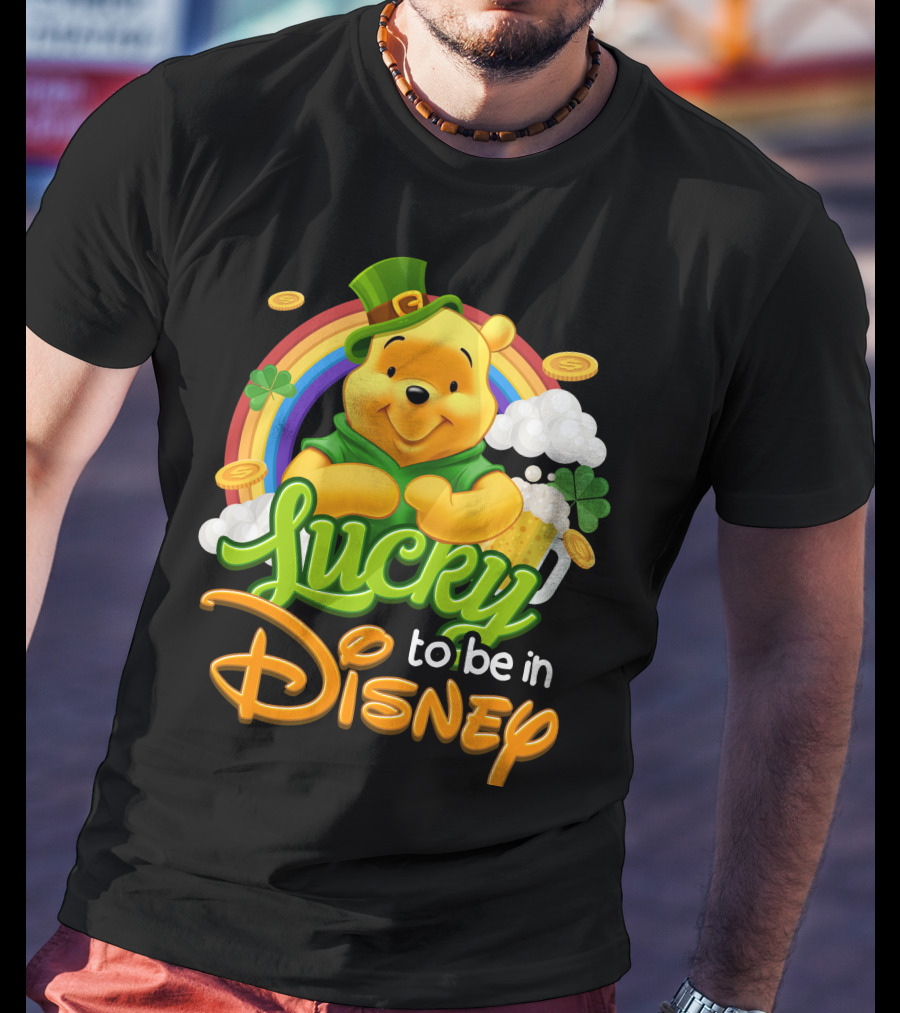 Lucky To Be In Disney Pooh T-Shirt