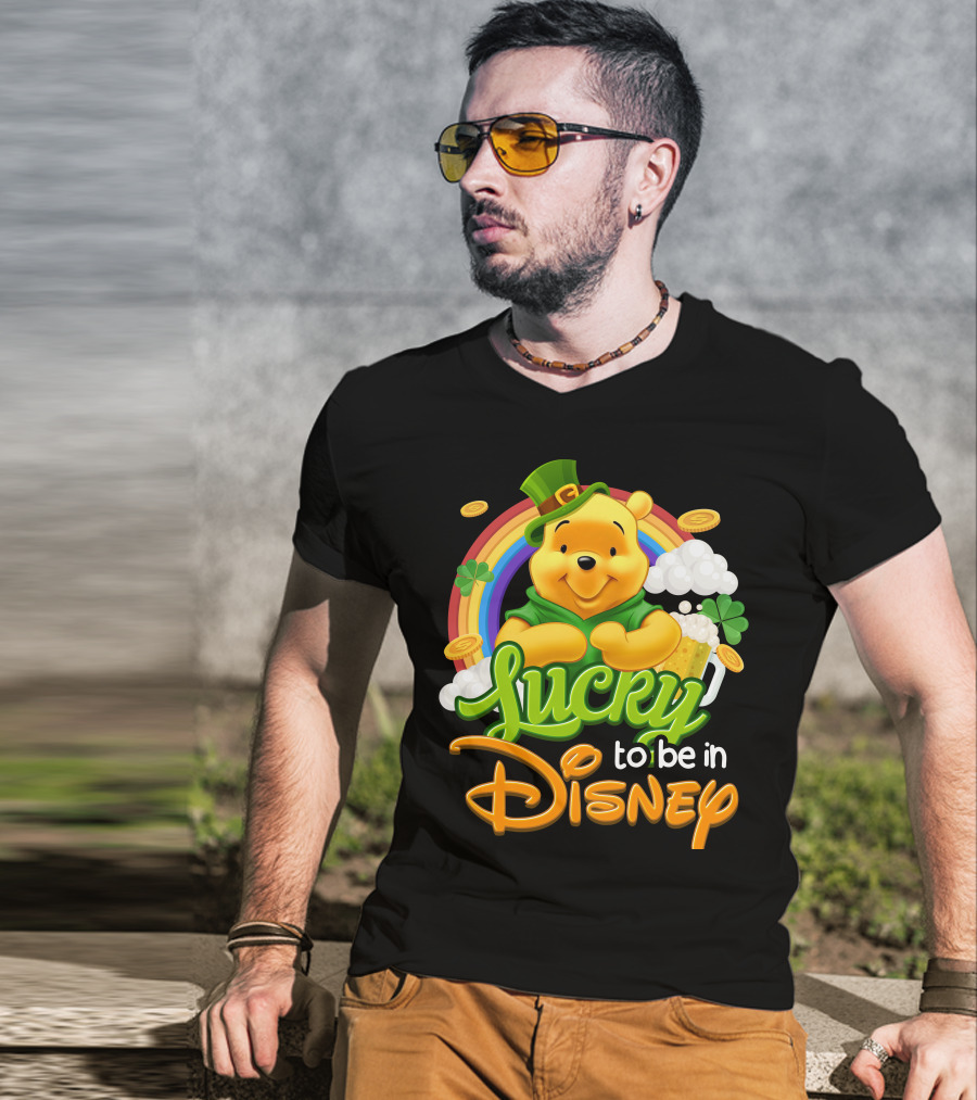Lucky To Be In Disney Pooh T-Shirt