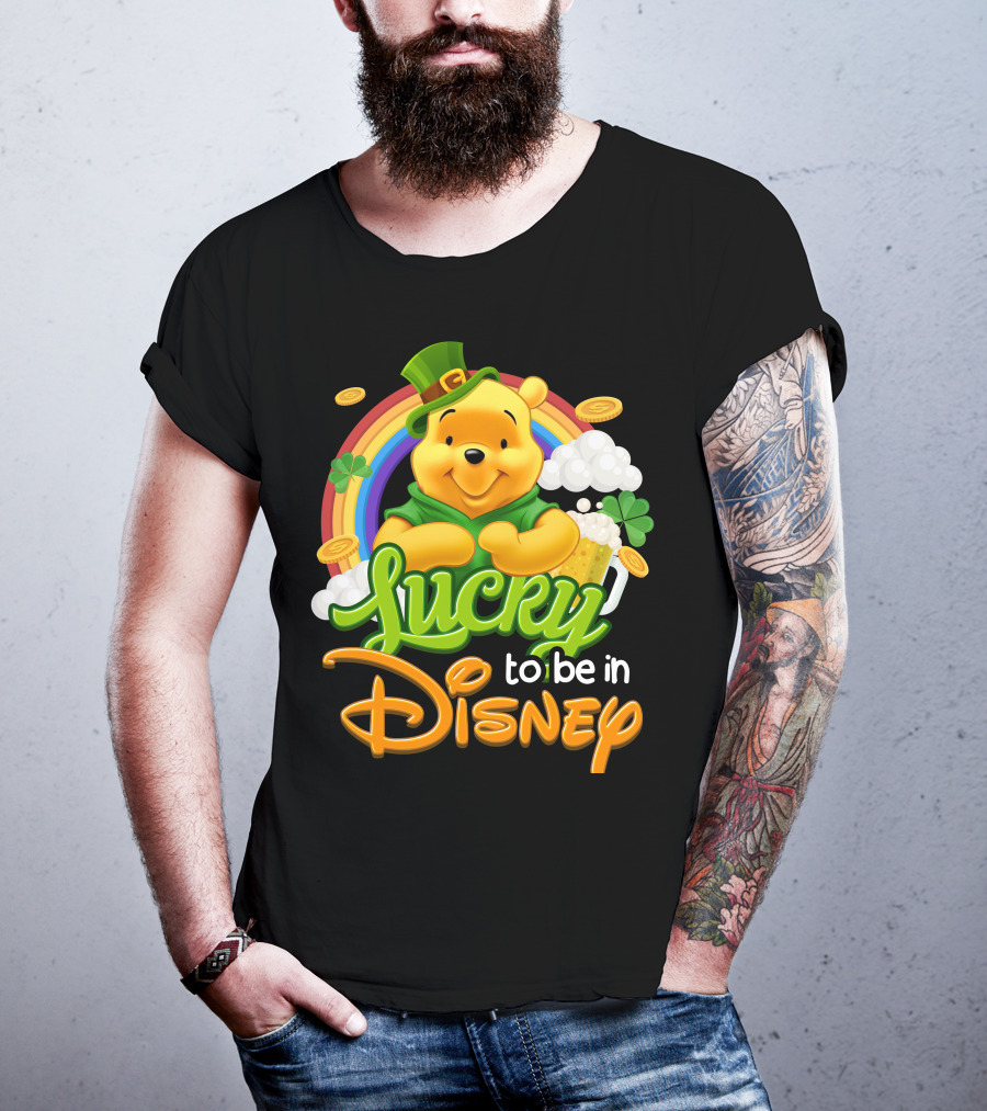 Lucky To Be In Disney Pooh T-Shirt