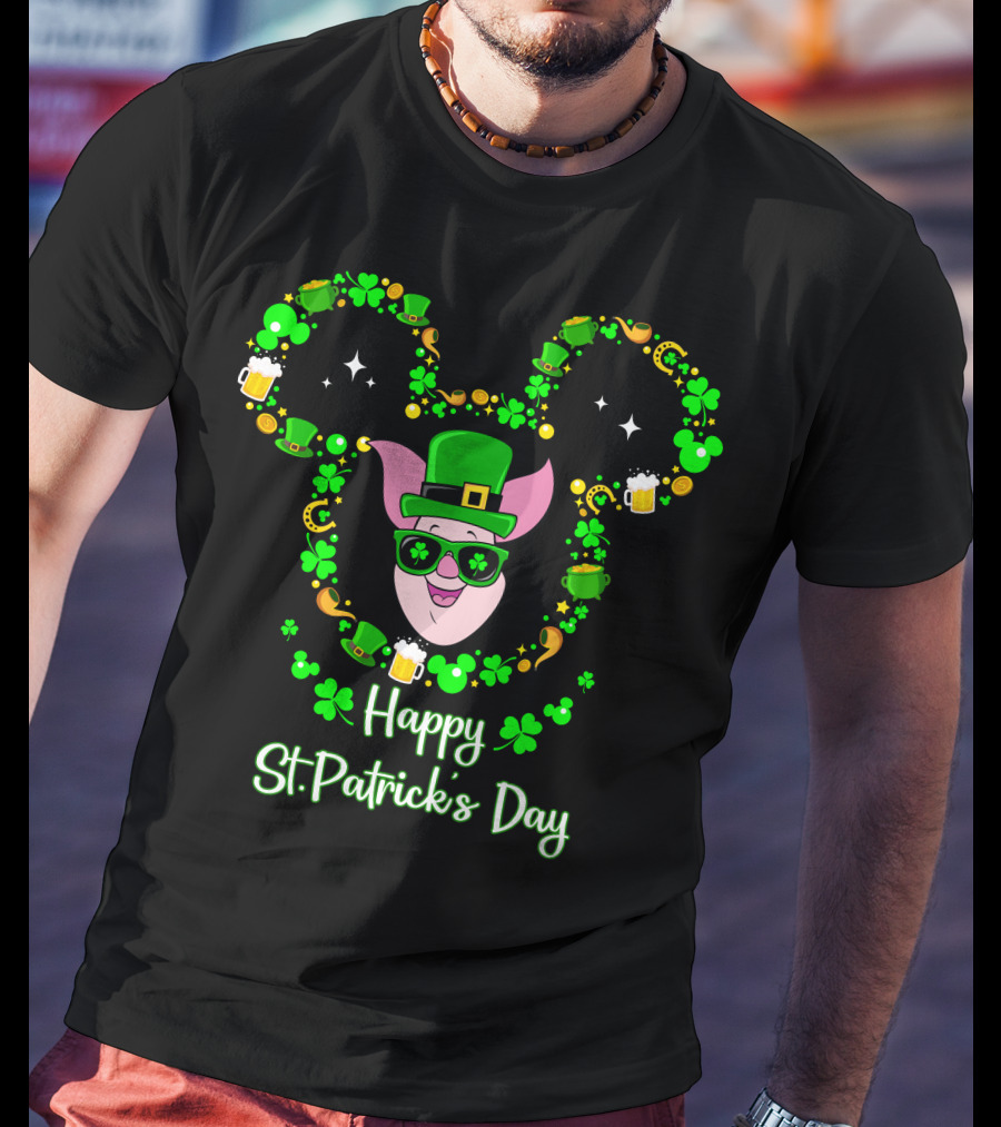 Piglet Happy St. Patrick's Day T-Shirt