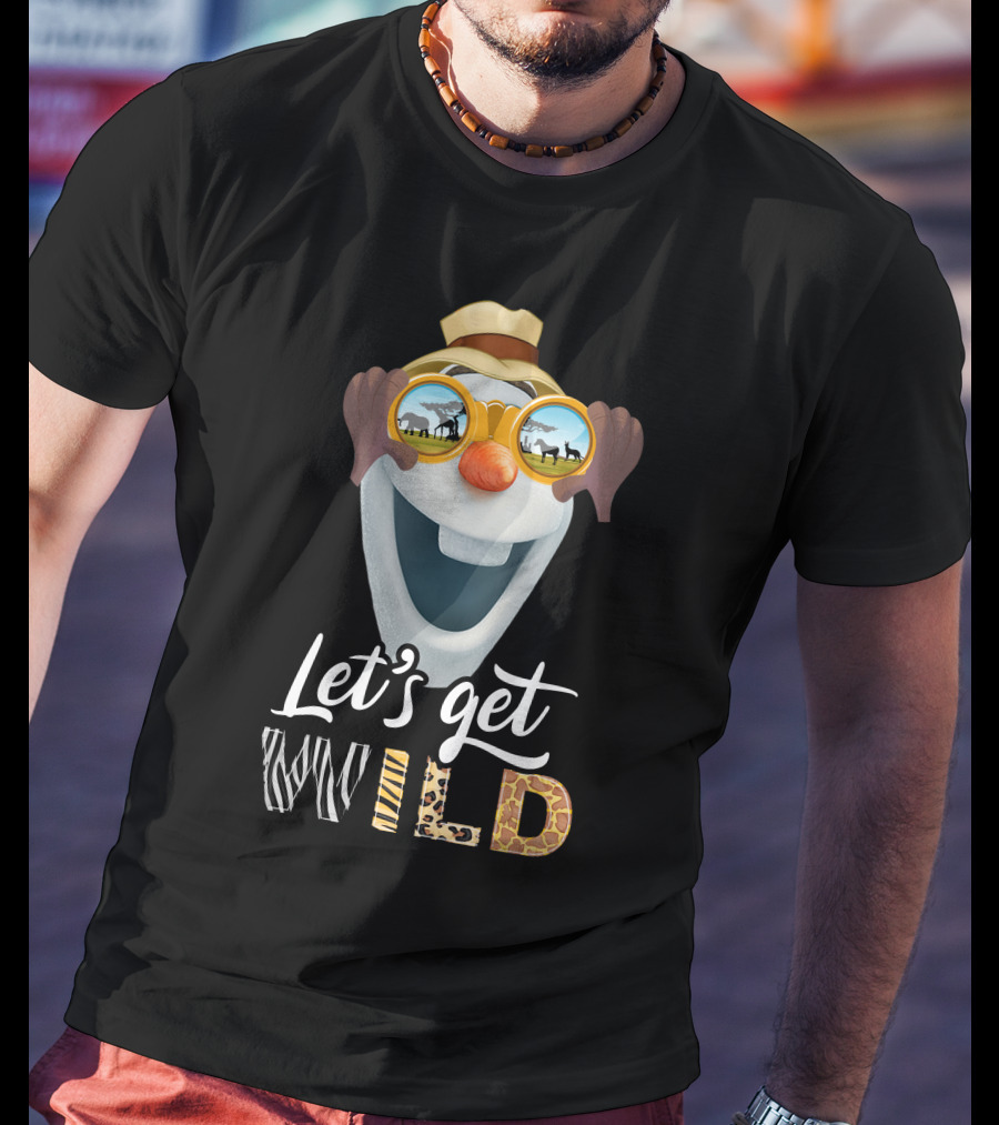 Olaf Let's Get Wild Safari Sunglasses Adventure T-Shirt