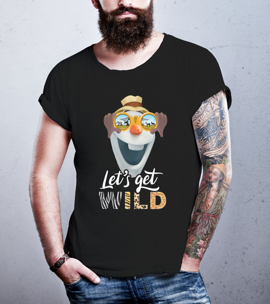 Olaf Let's Get Wild Safari Sunglasses Adventure T-Shirt