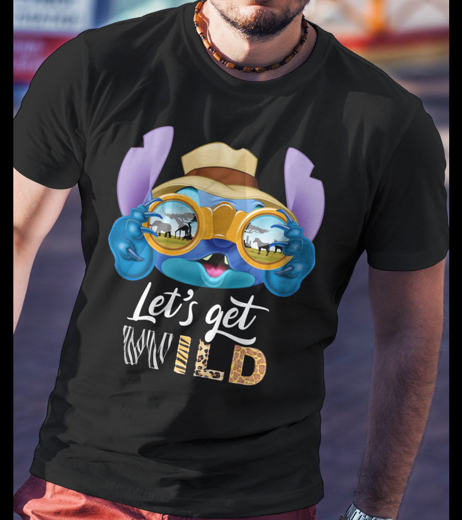 Stitch Let's Get Wild Safari Adventure T-Shirt