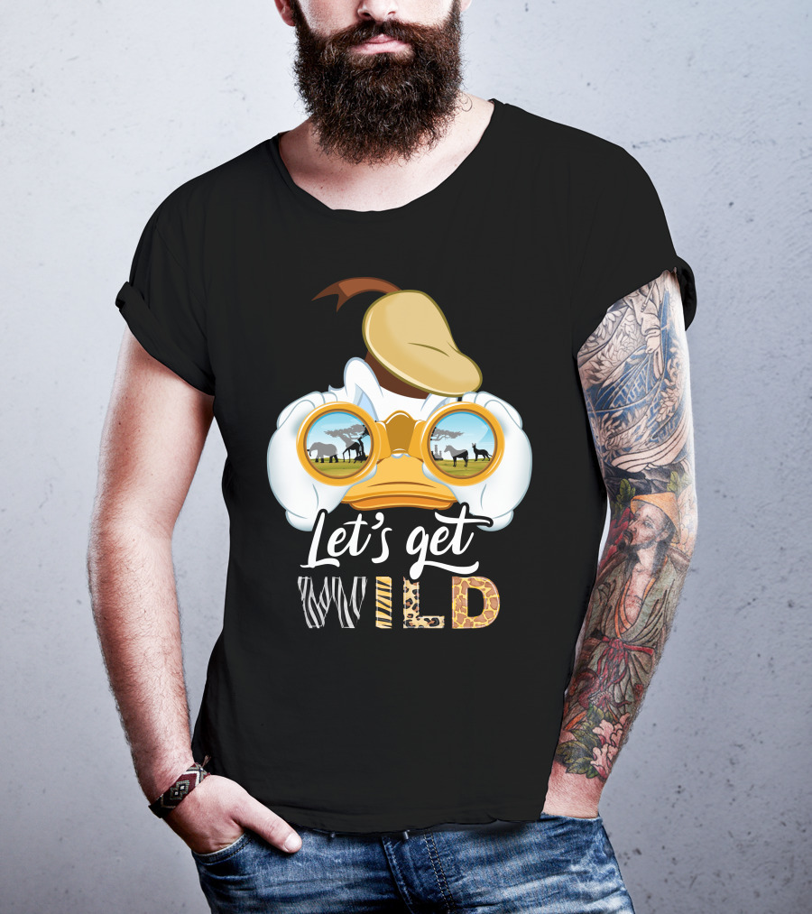 Let's Get Wild Donald Duck Safari Adventure T-Shirt