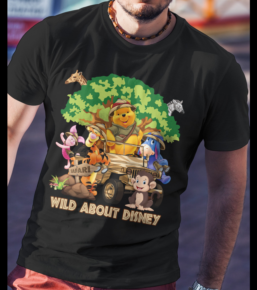 Winnie The Pooh Safari Adventure Wild About Disney T-Shirt