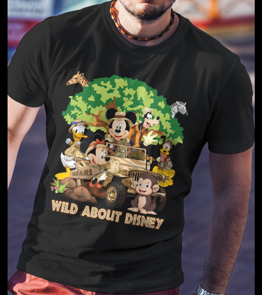 Wild About Disney Safari Mickey And Friends T-Shirt