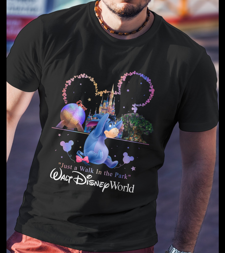 Eeyore Just A Walk In The Park Walt Disney World Epcot T-Shirt