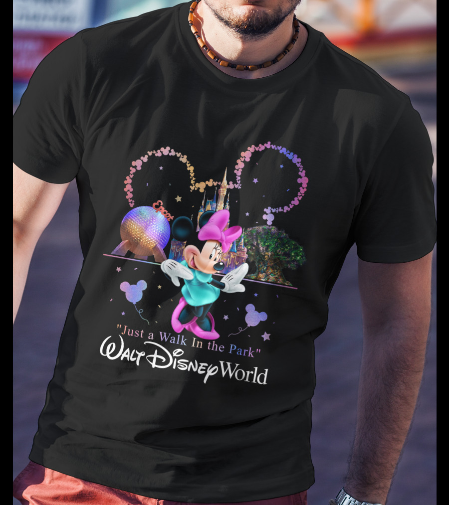 Minnie Just A Walk In The Park Walt Disney World Epcot T-Shirt