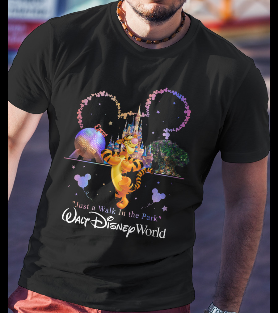 Tigger Walt Disney World Just A Walk In The Park Epcot T-Shirt