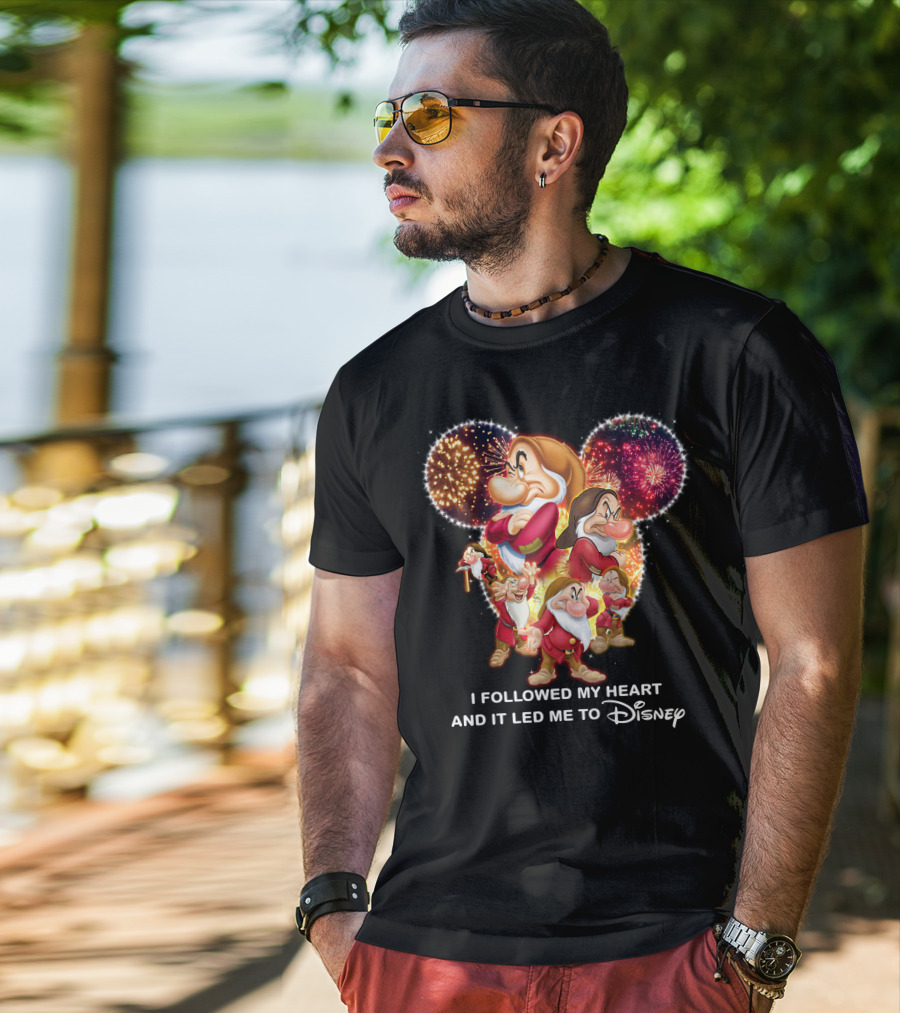 Grumpy I Followed My Heart And It Led Me To Disney Fireworks T-Shirt