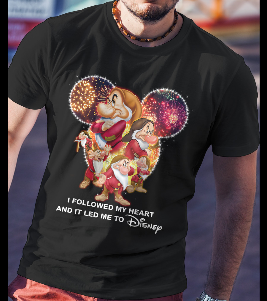 Grumpy I Followed My Heart And It Led Me To Disney Fireworks T-Shirt