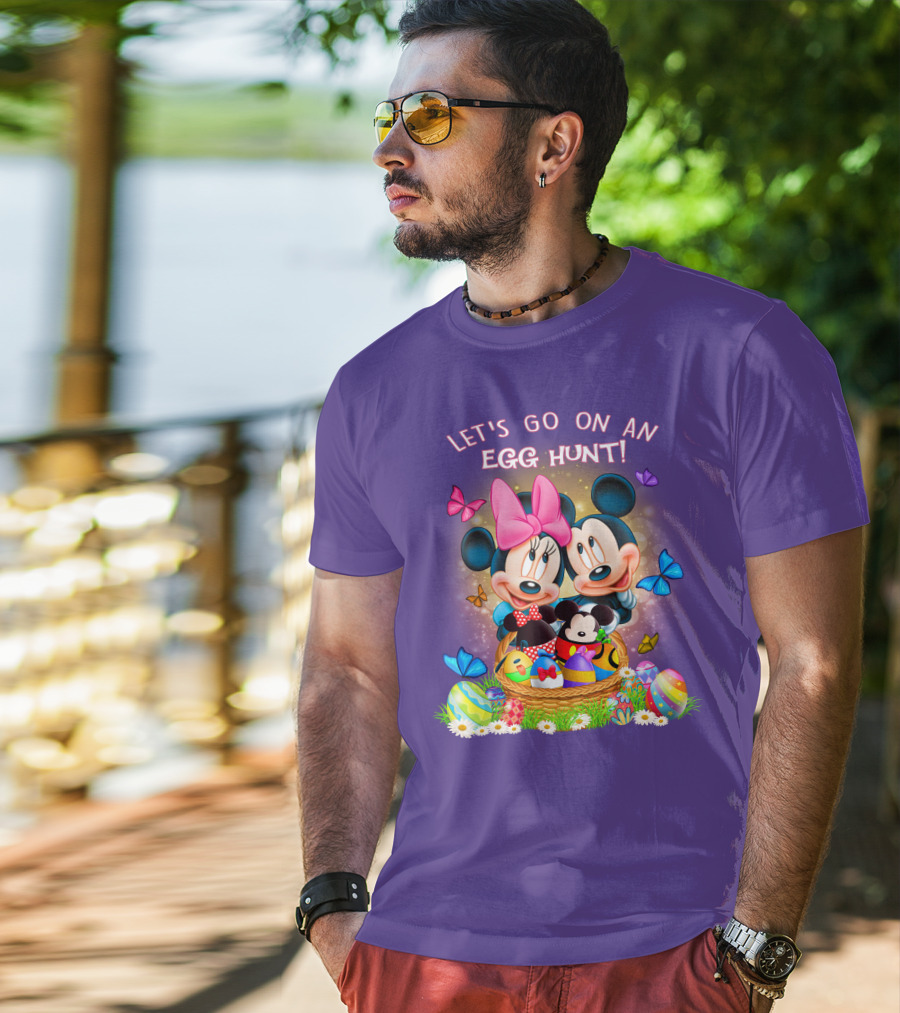 Let's Go On An Egg Hunt Mickey & Minnie T-Shirt