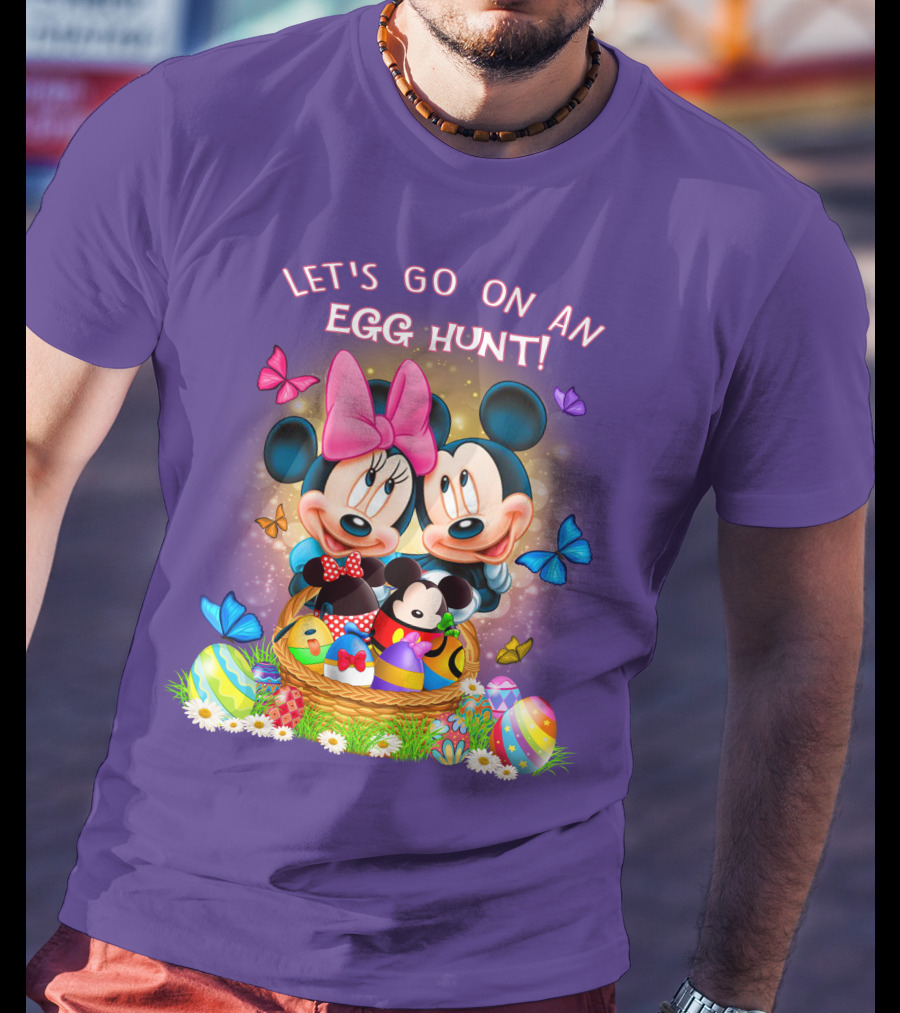 Let's Go On An Egg Hunt Mickey & Minnie T-Shirt