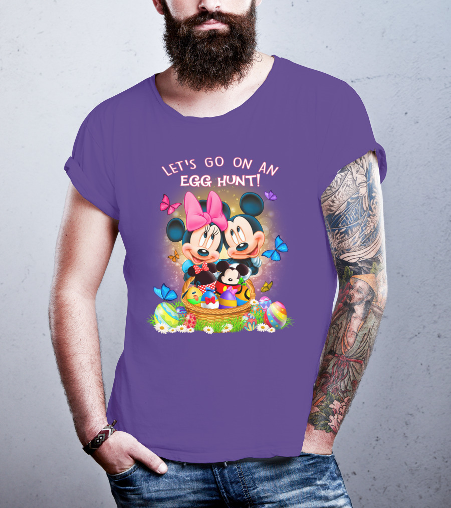 Let's Go On An Egg Hunt Mickey & Minnie T-Shirt
