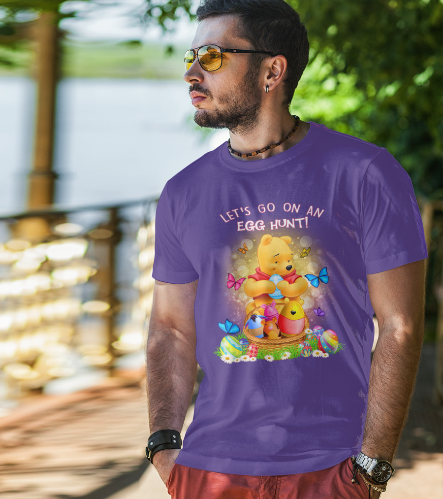 Let's Go On An Egg Hunt Pooh T-Shirt