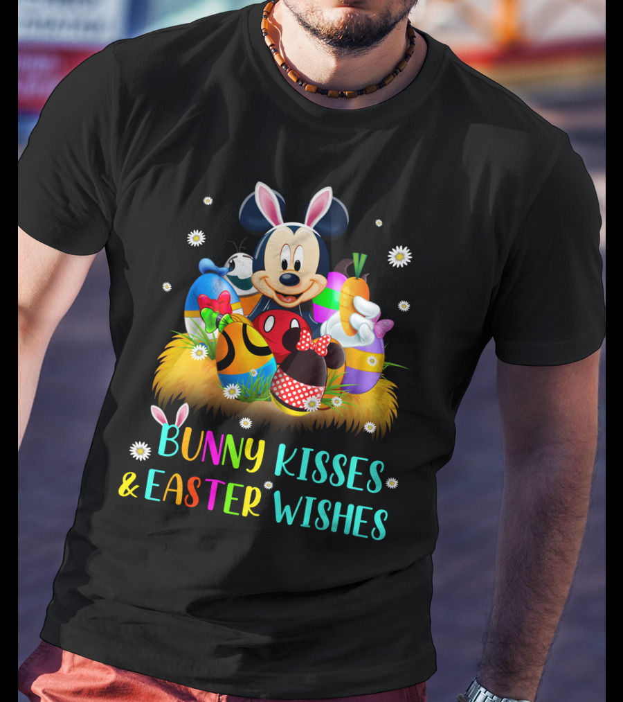 Mickey Bunny Kisses & Easter Wishes T-Shirt