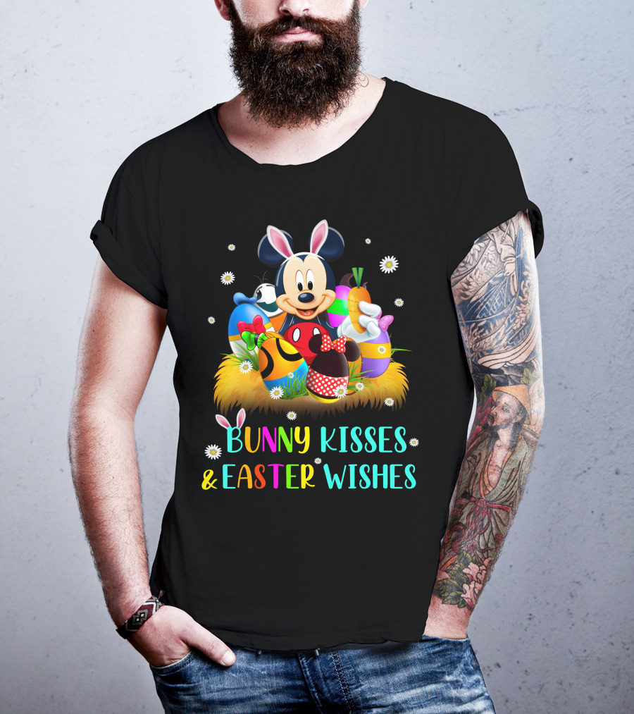 Mickey Bunny Kisses & Easter Wishes T-Shirt