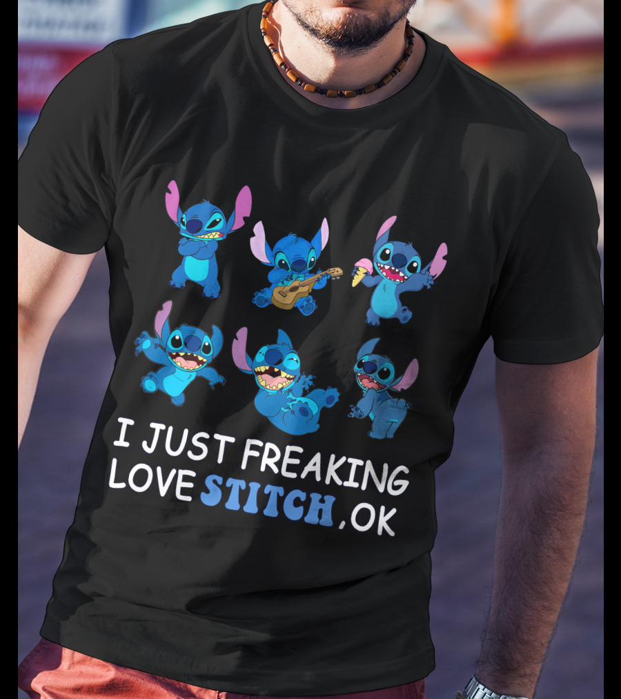 I Just Freaking Love Disney Stitch Ok T-Shirt