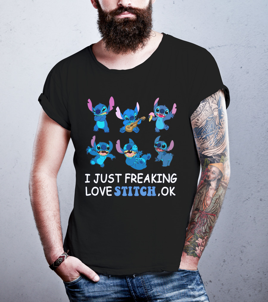 I Just Freaking Love Disney Stitch Ok T-Shirt