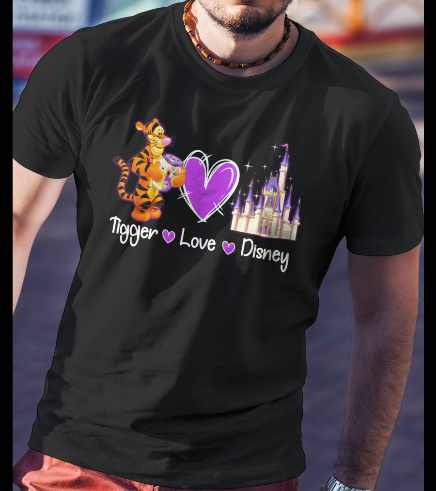 Tigger Love Disney Castle T-Shirt