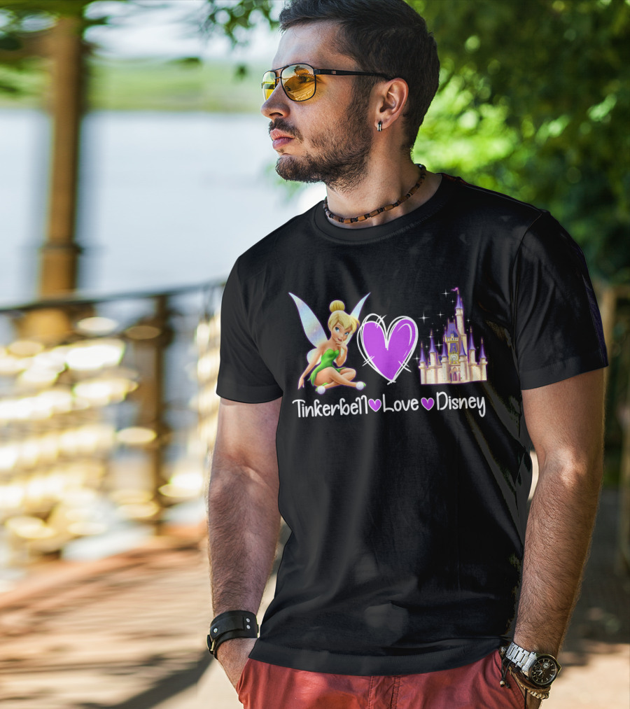 Tinkerbell Love Disney Castle Magic T-Shirt