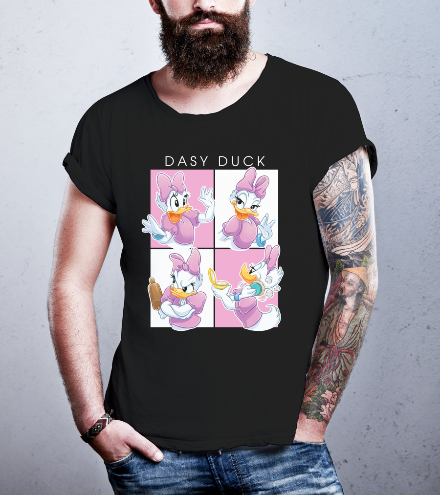 Daisy Duck Four Expressions Pink Outfit Series T-Shirt