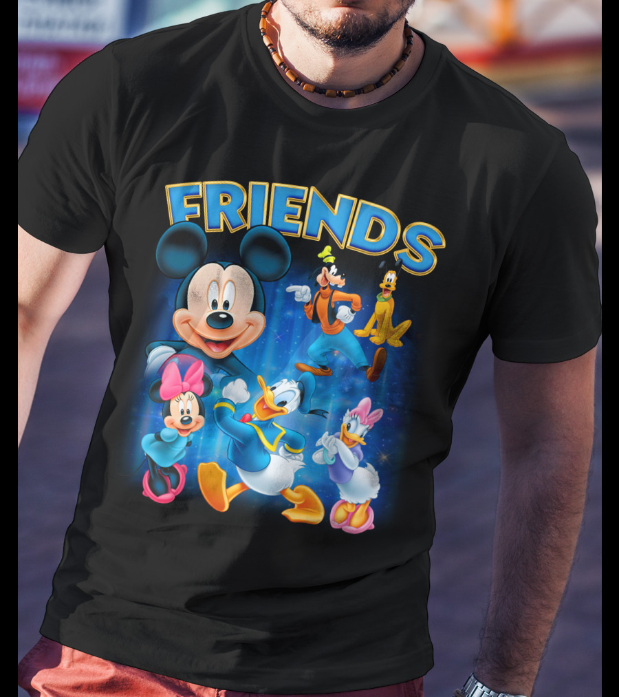 Mickey Mouse And Friends Disney Characters Mickey Mouse Donald Duck Daisy Duck Minnie Mouse Goofy Pluto T-Shirt