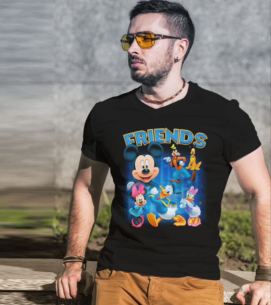 Mickey Mouse And Friends Disney Characters Mickey Mouse Donald Duck Daisy Duck Minnie Mouse Goofy Pluto T-Shirt
