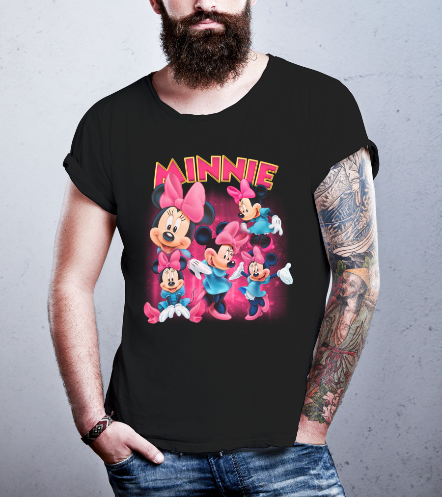 Minnie Mouse Pink And Blue Outfits With Bows T-Shirt