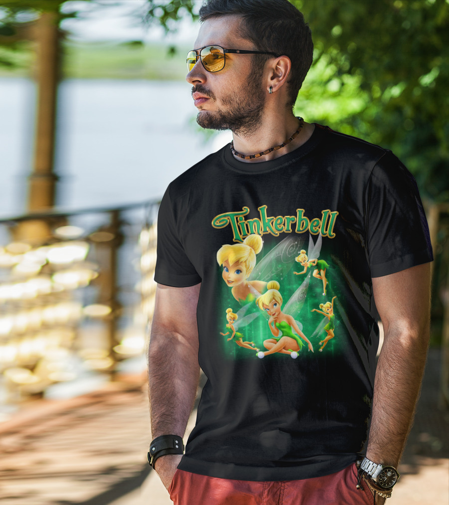 Tinkerbell Magical Green Fairy Poses And Expressions T-Shirt