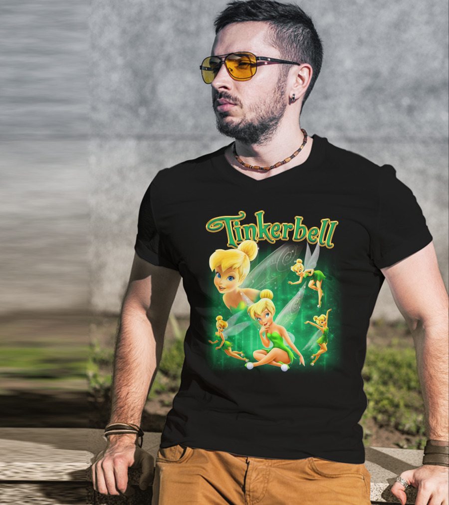 Tinkerbell Magical Green Fairy Poses And Expressions T-Shirt