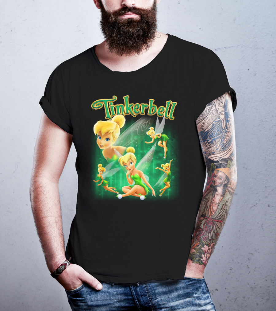 Tinkerbell Magical Green Fairy Poses And Expressions T-Shirt