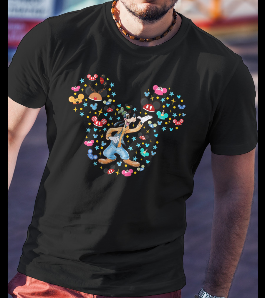 Goofy Mickey Mouse Icon Sparkling Celebration T-Shirt