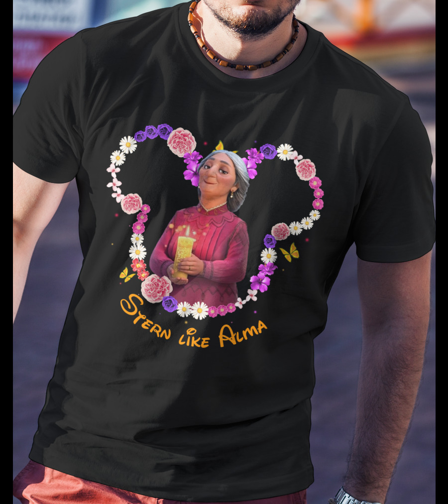 Stern Like Alma Encanto Inspired Floral Heart T-Shirt