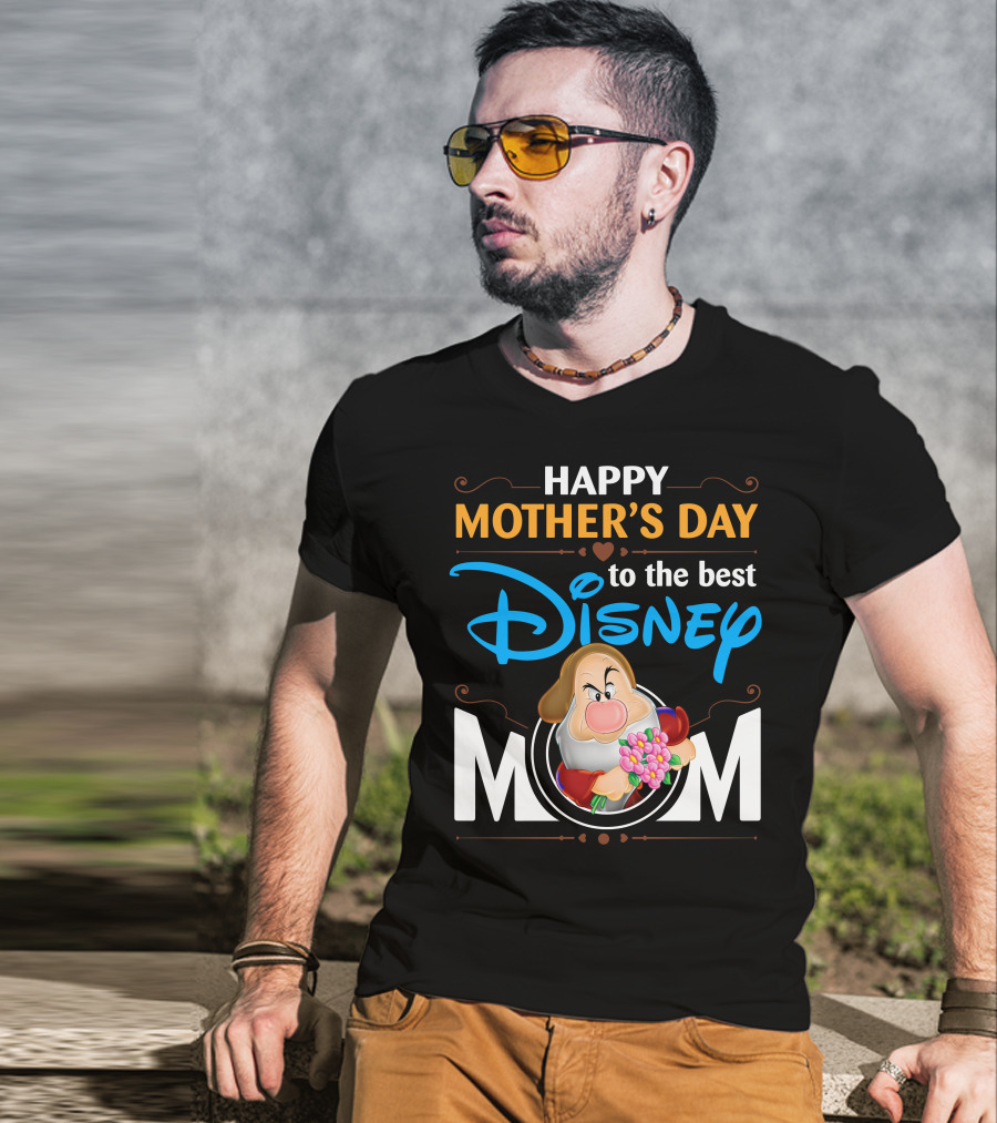Happy Mother's Day To The Best Disney Mom Grumpy T-Shirt