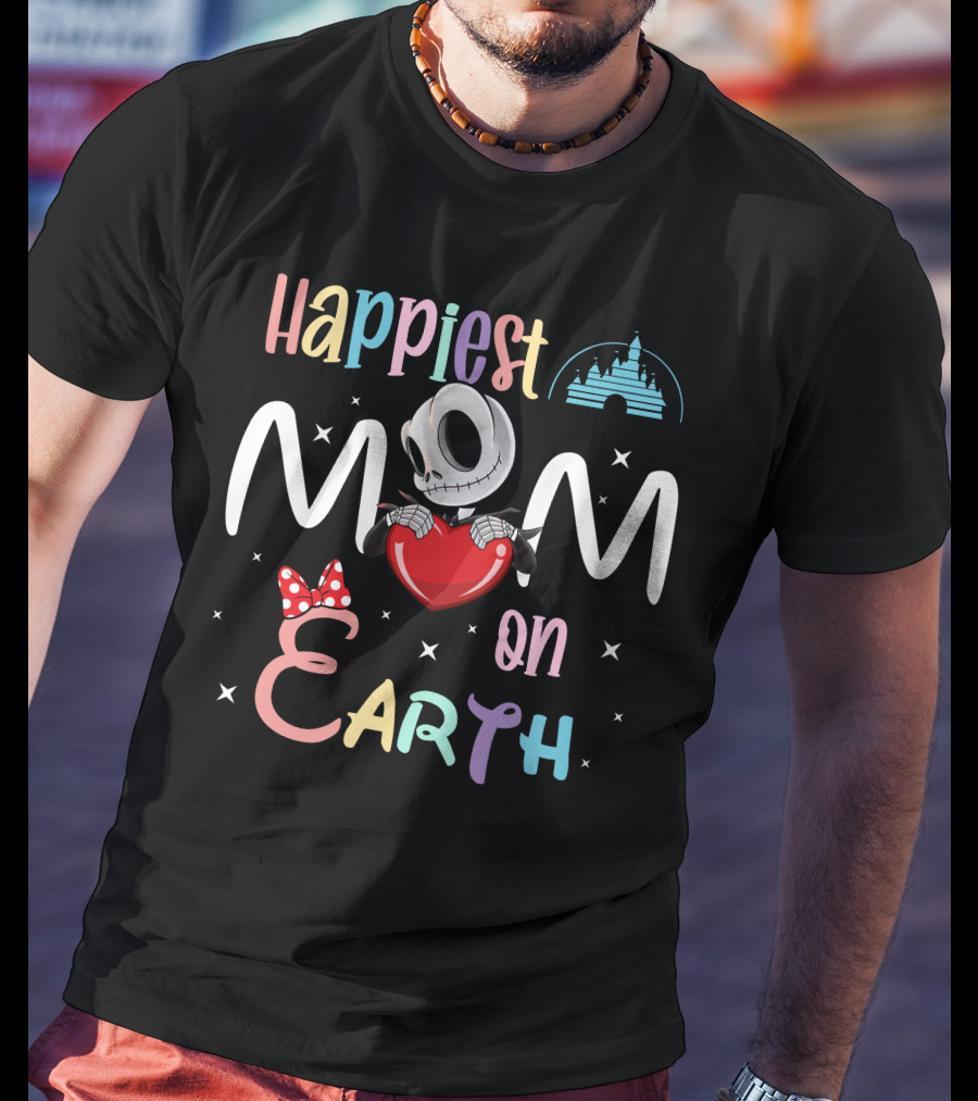 Happiest Mom On Earth Jack Skellington T-Shirt