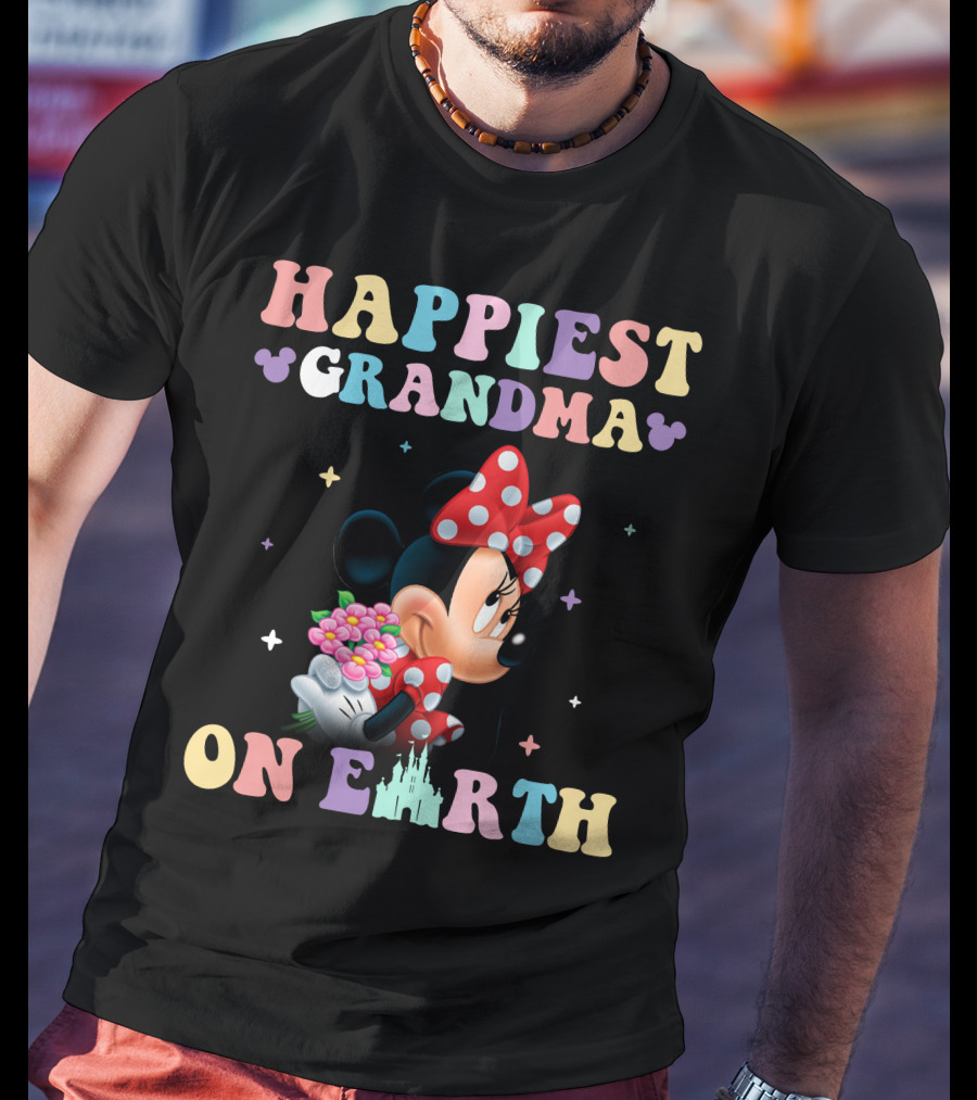 Happiest Grandma On Earth Minnie T-Shirt