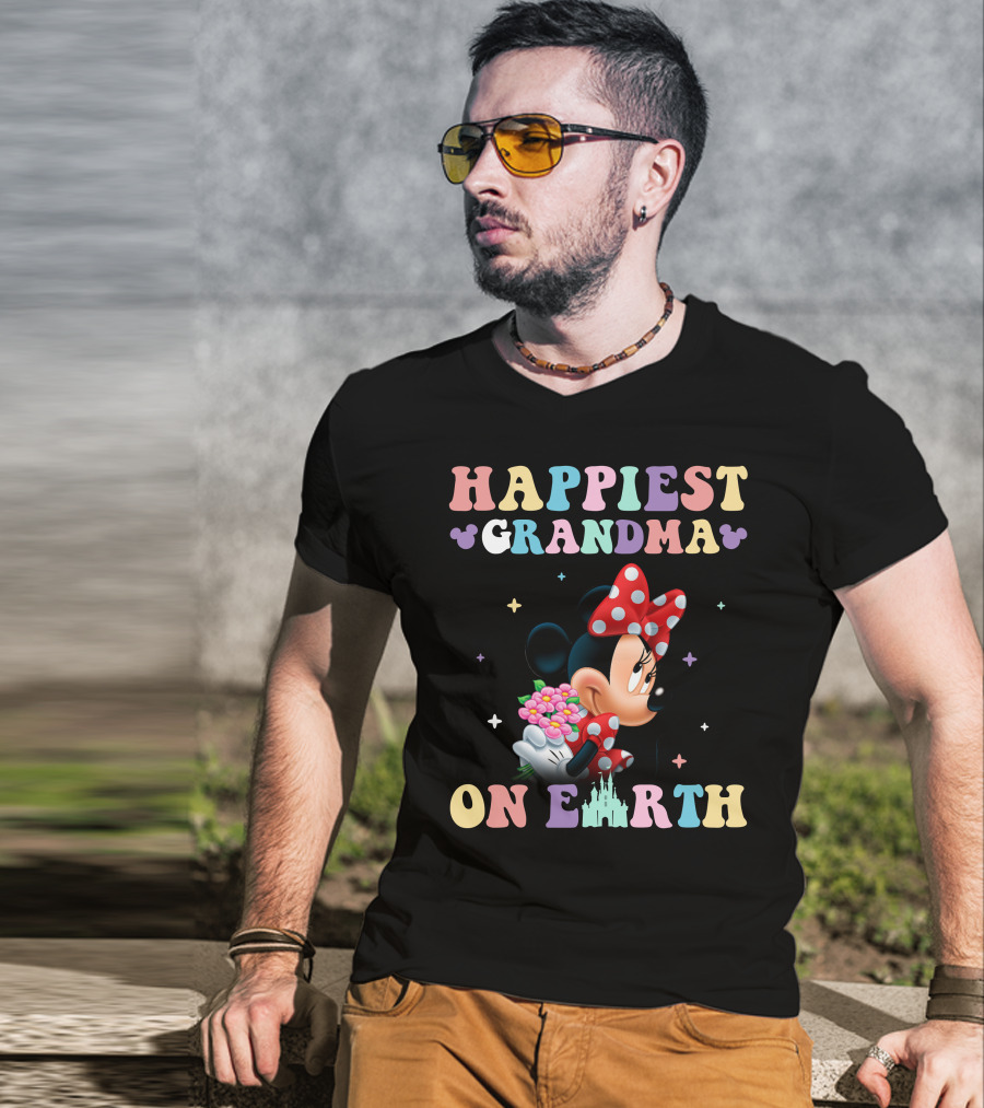 Happiest Grandma On Earth Minnie T-Shirt