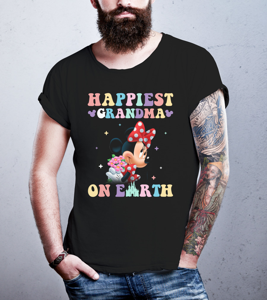 Happiest Grandma On Earth Minnie T-Shirt
