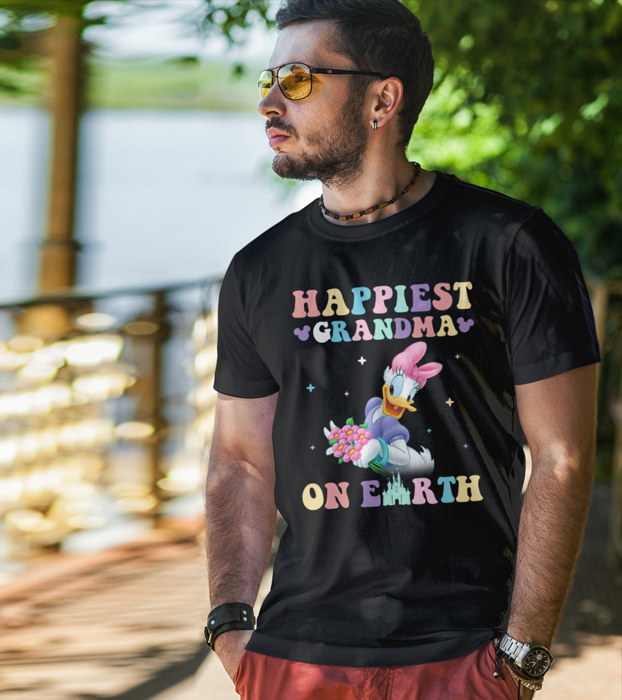 Happiest Grandma On Earth Daisy Duck Disney T-Shirt