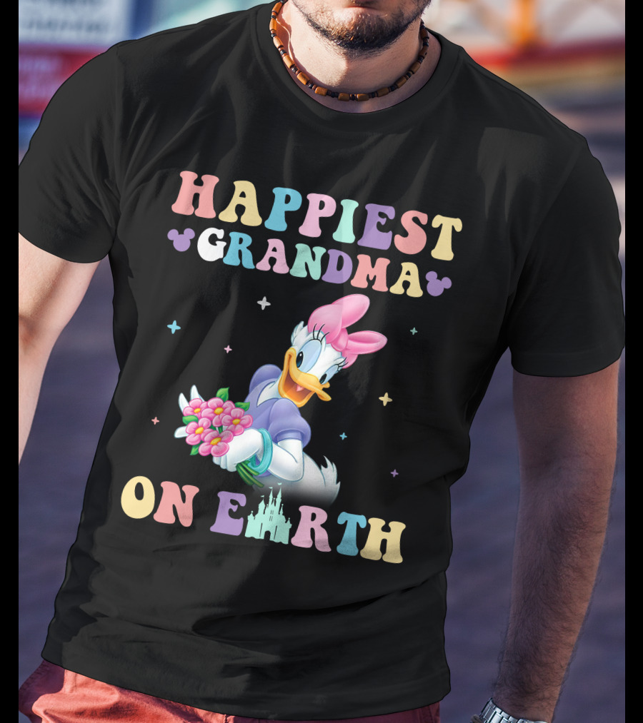 Happiest Grandma On Earth Daisy Duck Disney T-Shirt