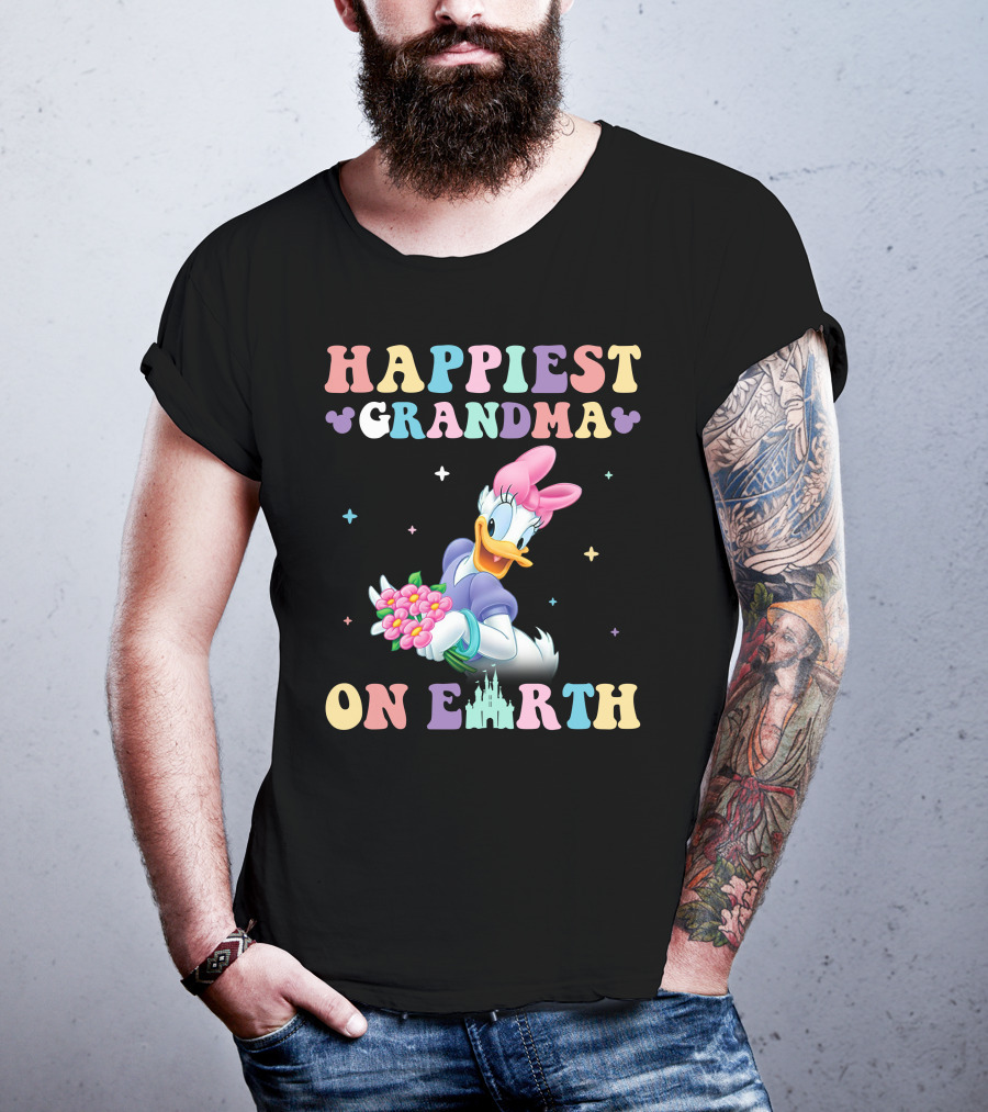 Happiest Grandma On Earth Daisy Duck Disney T-Shirt