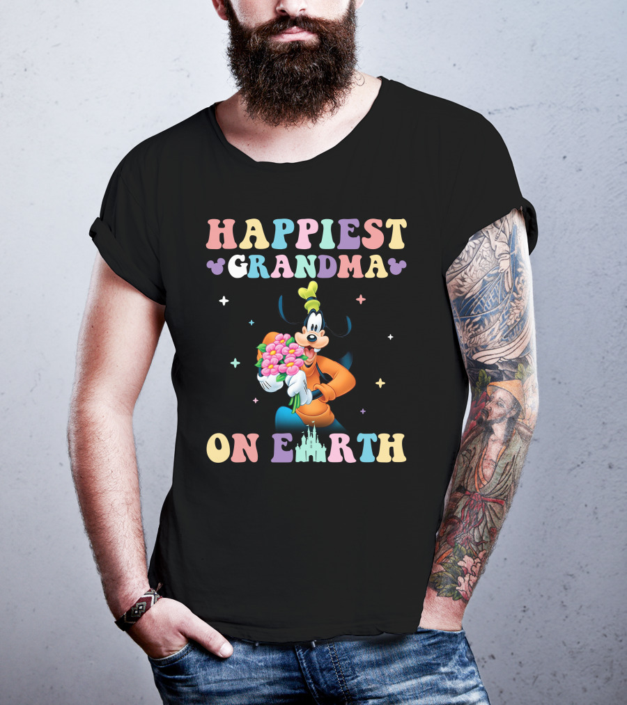 Happiest Grandma On Earth Goofy T-Shirt