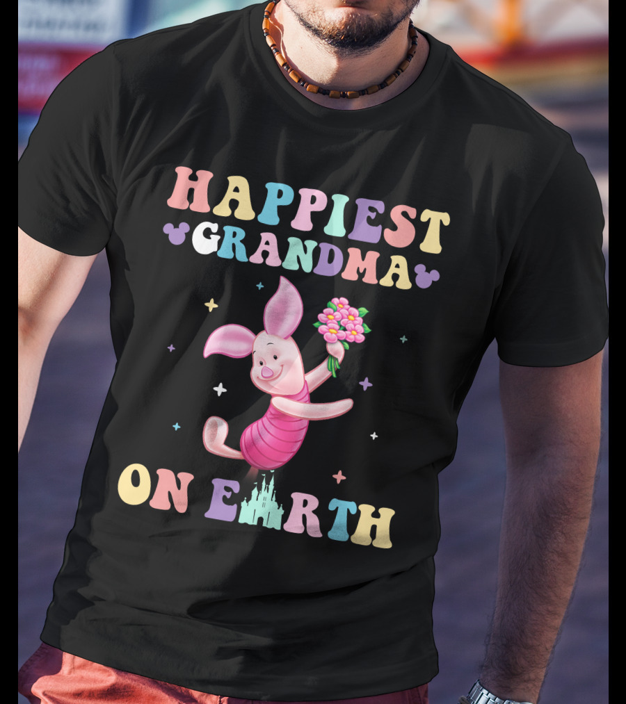 Happiest Grandma On Earth Piglet T-Shirt