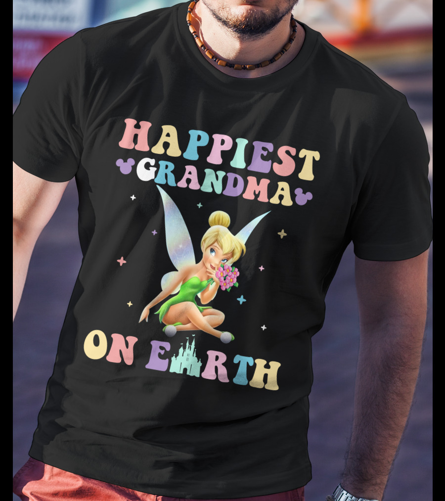 Happiest Grandma On Earth Tinkerbell T-Shirt