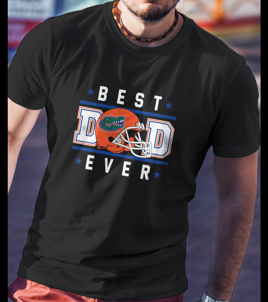 Best Dad Ever Florida Gators Football Helmet T-Shirt